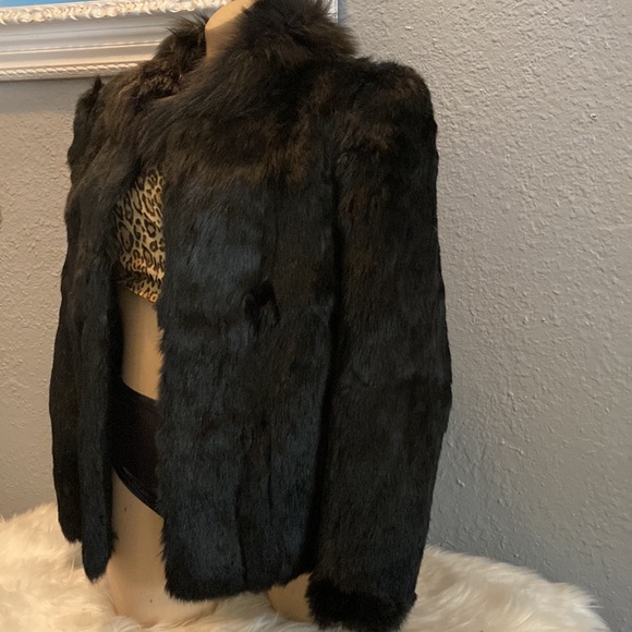 Vintage Black Fur Coat - Picture 2 of 6